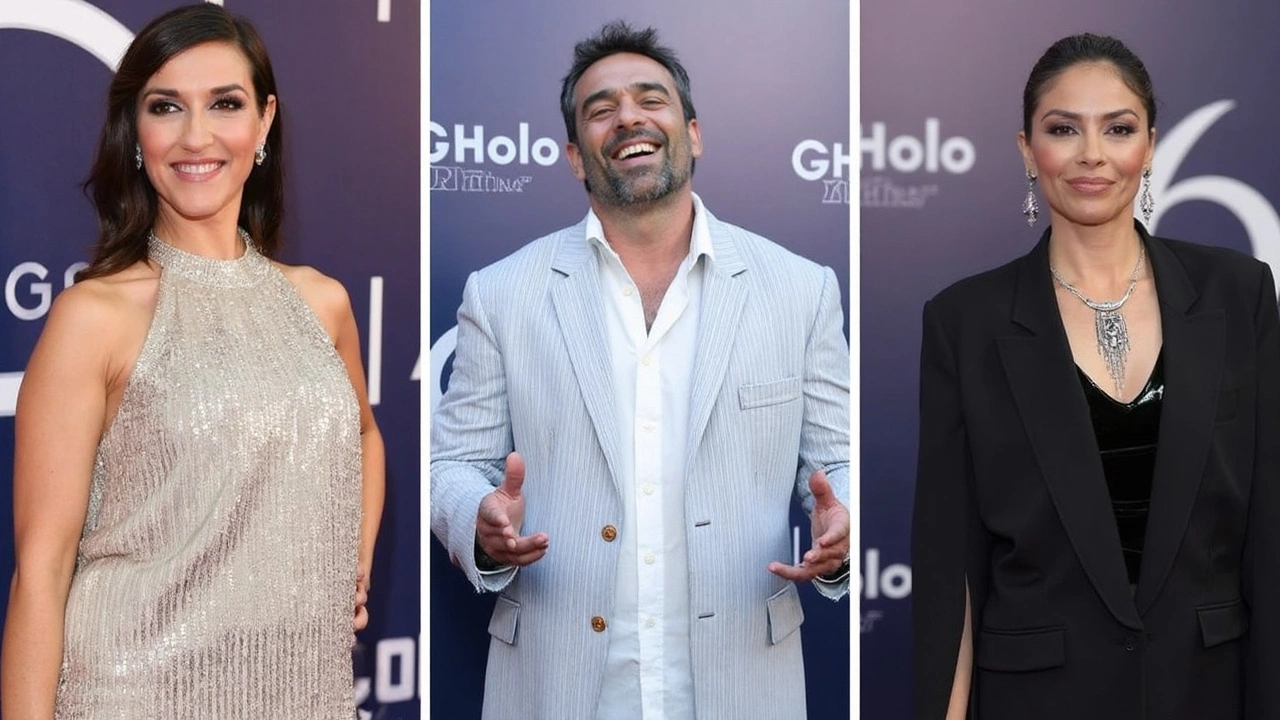 Patrícia Poeta impressiona com vestido de cristais no aniversário de 60 anos da TV Globo